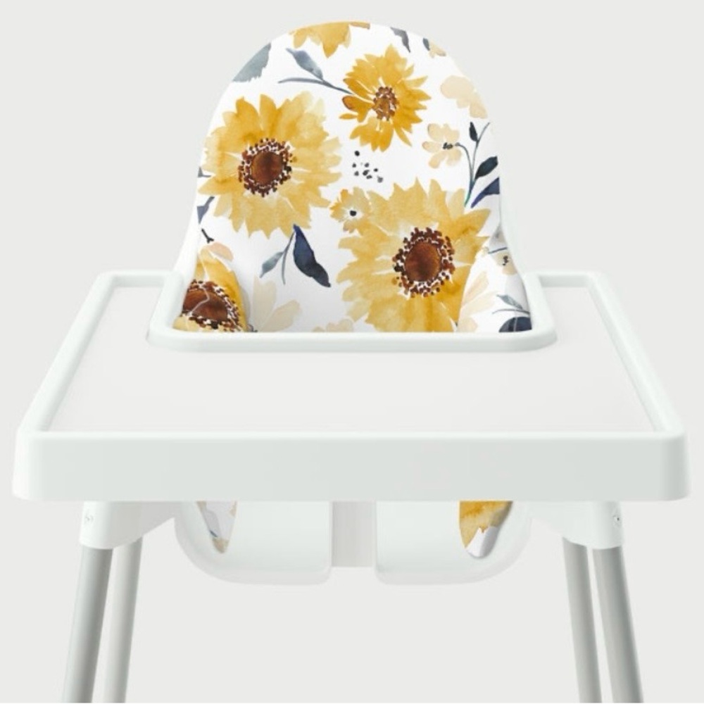#163. 🆕 NWOT - Yeah Baby Goods - Sunflower High Chair Cushion Cover 🌻